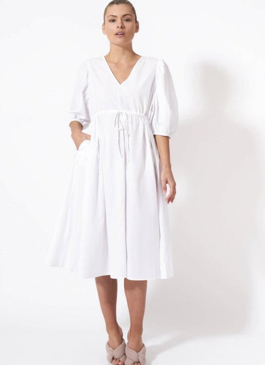 Spellbound Midi Dress - White